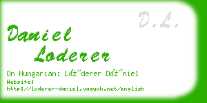 daniel loderer business card